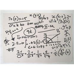 Red 2 Math Equation Movie Props
