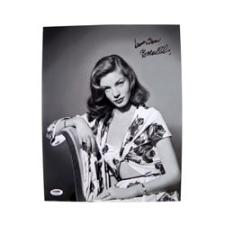 Lauren Bacall Signed Glamour Photo