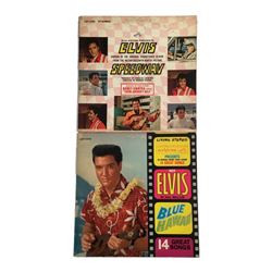 Elvis Presley 1960s Soundtrack Record Albums Blue Hawaii and Speedway