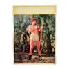 Image 1 : Pinup Calendar Original Salesman's Sample Native American Girl Litho "Aim To Please" 1959