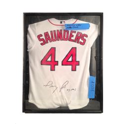 Patriots Day Tommy Saunders (Mark Wahlberg) Framed Jersey