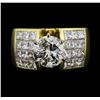Image 2 : 4.68 ctw Diamond Ring - 18KT Yellow Gold