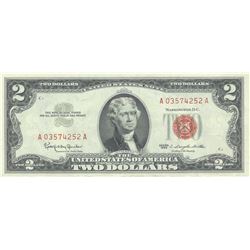 1963 $2 XF/AV Red Seal Note