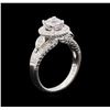 Image 4 : 1.52 ctw Diamond Ring - 18KT White Gold