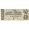 Image 1 : 1863 $5 The Confederate States of America Note T-60 CC