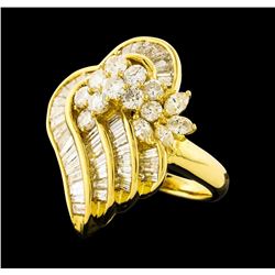 3.62 ctw Diamond Ring - 18KT Yellow Gold