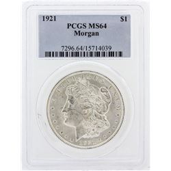 1921 PCGS MS64 Morgan Silver Dollar