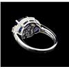 Image 3 : 14KT White Gold 2.58 ctw Sapphire and Diamond Ring