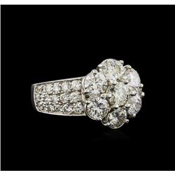 14KT White Gold 3.17 ctw Diamond Ring