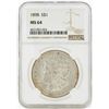 Image 1 : 1898 MS64 NGC Morgan Silver Dollar