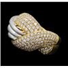 Image 1 : 2.06 ctw Diamond Ring - 18KT Yellow Gold