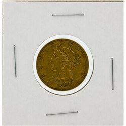 1901-S $5 VF Liberty Head Half Eagle Gold Coin