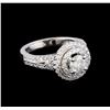 Image 1 : 1.33 ctw Diamond Ring - 14KT White Gold