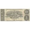 Image 1 : 1863 $10 The Confederate States of America Note T-59 CC