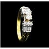 Image 4 : 0.64 ctw Diamond Ring - 14KT Yellow And White Gold