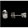 Image 2 : 14KT White Gold 0.68 ctw Diamond Stud Earrings
