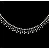 Image 2 : 5.80 ctw Diamond Necklace - 18KT White Gold