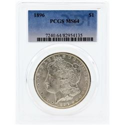 1896 PCGS MS64 Morgan Silver Dollar