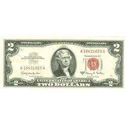 1963-A $2 XF/AV Red Seal Note