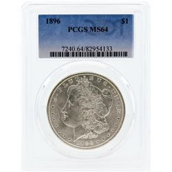 1896 PCGS MS64 Morgan Silver Dollar