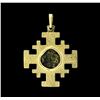 Image 2 : Coin Pendant - 14KT Yellow Gold