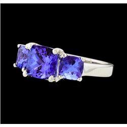 3.08 ctw Tanzanite Ring -  Platinum