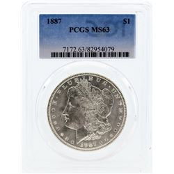 1887 PCGS MS63 Morgan Silver Dollar