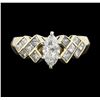 Image 2 : 1.65 ctw Diamond Ring - 14KT Yellow and White Gold