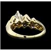 Image 3 : 1.65 ctw Diamond Ring - 14KT Yellow and White Gold