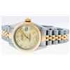 Image 7 : Rolex Ladies 2T Quickset Champagne Diamond Datejust Wristwatch