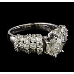 3.35 ctw Diamond Ring - 18KT White Gold