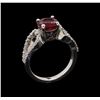 Image 4 : 14KT White Gold 2.05 ctw Ruby and Diamond Ring