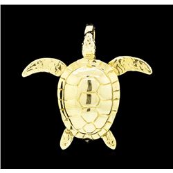 Turtle Pendant - 14KT Yellow Gold