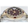 Image 3 : Ladies Rolex Two Tone Red Vignette Diamond and Ruby Datejust Wristwatch