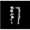 Image 2 : 14KT White Gold 2.62 ctw Diamond Earrings