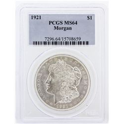 1921 PCGS MS64 Morgan Silver Dollar