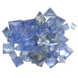 14.7 ctw Square Mixed Tanzanite Parcel