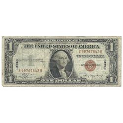 1935A $1 Silver Certificate WWII Hawaii Emergency Note