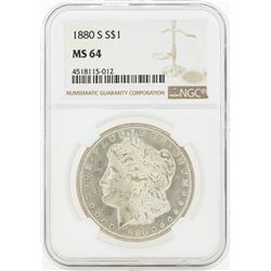 1880-S MS64 NGC Morgan Silver Dollar