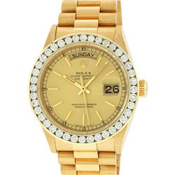 Rolex 18KT Gold President 3.00 ctw Diamond DayDate Men's Watch