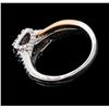 Image 3 : 1.00 ctw Diamond Ring - 14KT White and Rose Gold