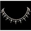 Image 1 : 7.45 ctw Diamond Necklace - 18KT White Gold