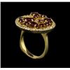 Image 4 : 14KT Yellow Gold 1.80 ctw Ruby and Diamond Ring