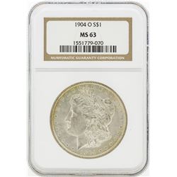 1904-O MS63 NGC Morgan Silver Dollar