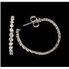 Image 2 : 1.47 ctw Diamond Earrings - 14KT White Gold