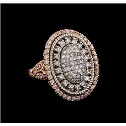 14KT Rose Gold 1.43 ctw Diamond Ring