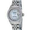 Image 1 : Rolex Stainless Steel Mother Of Pearl String Diamond VS Datejust Ladies Watch