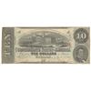 Image 1 : 1863 $10 The Confederate States of America Note T-59 CC