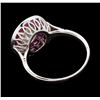 Image 3 : 1.24 ctw Diamond And Ruby  Ring - 18KT White Gold