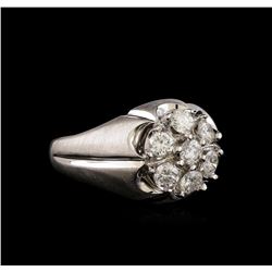 14KT White Gold 1.10 ctw Diamond Ring